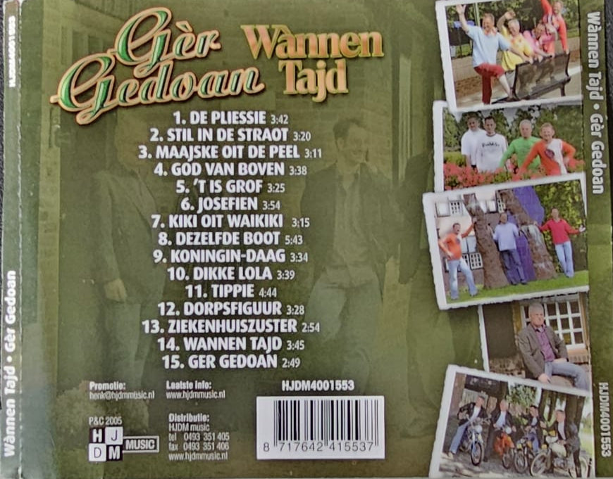 IMG-20250814-WA0004.jpg Ger Gedoan - Wannen Tajd (CD) - Afbeelding 2