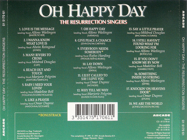 R-10569418-1500072163-6372.jpg Resurrection Singers - Oh Happy Day (CD) - Afbeelding 2