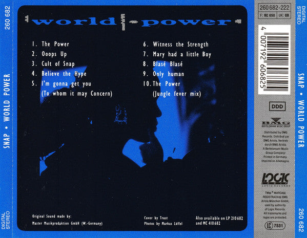 R-1112332-1685288613-1198.jpg Snap! - World Power (CD) - Afbeelding 2