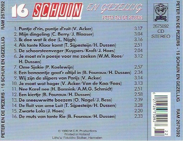 R-11628752-1519675716-9098.jpg Peter En De Pezers - 16 Schuin En Gezellig (CD) - Afbeelding 2