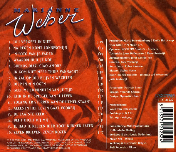 R-11689620-1520703362-7644.jpg Marianne Weber - Jou Vergeet Ik Niet (CD) - Afbeelding 2
