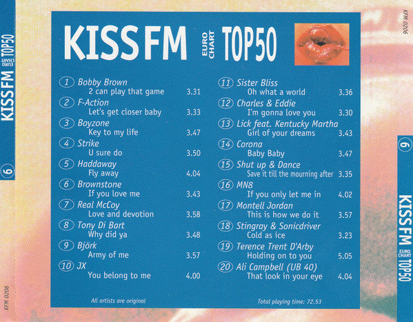 R-12185819-1530021294-1140.jpg Various - Kiss FM Euro Chart Top 50 - 6 (CD) - Afbeelding 2