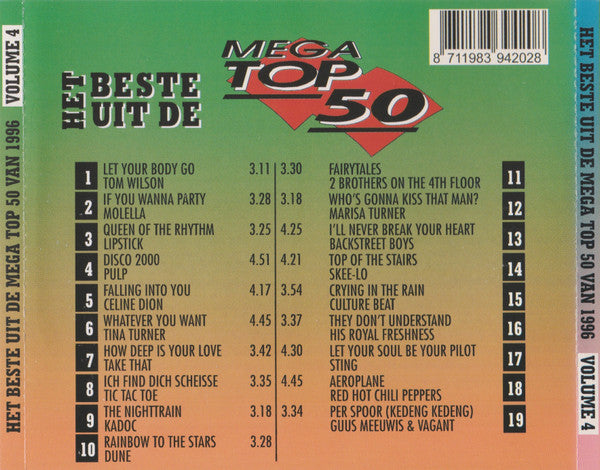 R-12589944-1538173270-9748.jpg Various - Het Beste Uit De Mega Hits Top 50 Van 1996 Volume 4 (CD) - Afbeelding 2