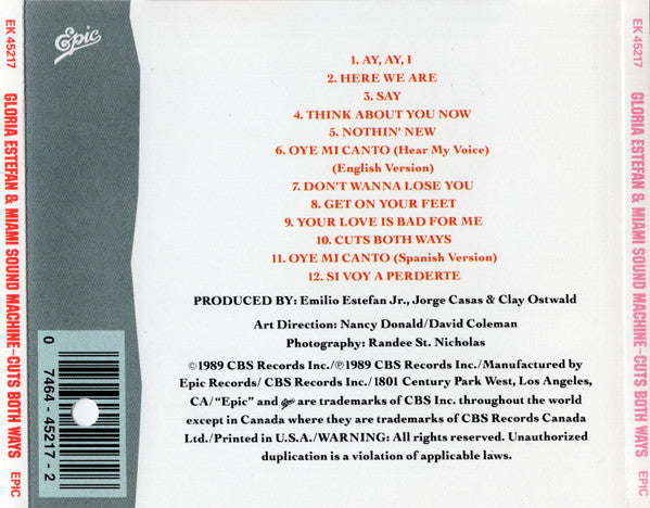 R-1327618-1508296084-3772.jpg Gloria Estefan - Cuts Both Ways (CD) - Afbeelding 2