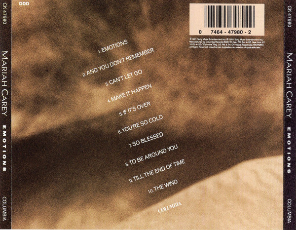 R-13715643-1564339348-1263.jpg Mariah Carey - Emotions (CD) - Afbeelding 2