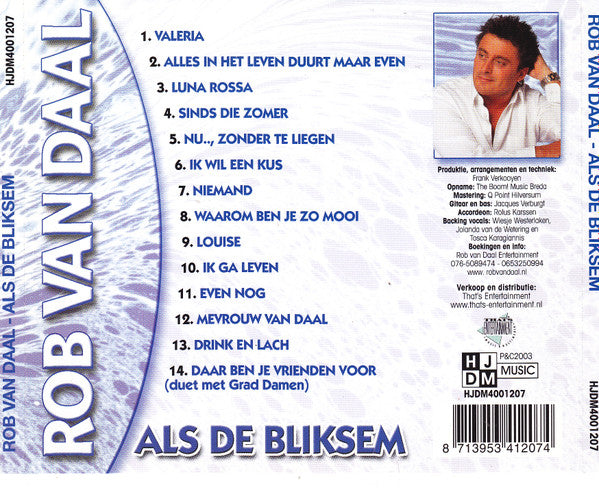 R-15303064-1589450144-5091.jpg Rob Van Daal - Als De Bliksem (CD) - Afbeelding 2