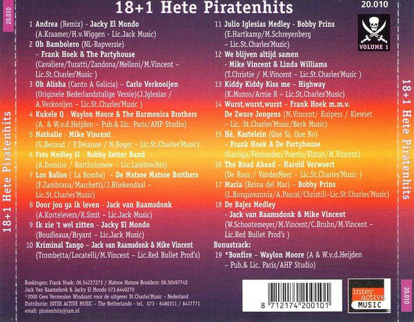 R-16002003-1721920841-4397.jpg Various - 18+1 Hete Piratenhits Volume 1 (CD) - Afbeelding 2