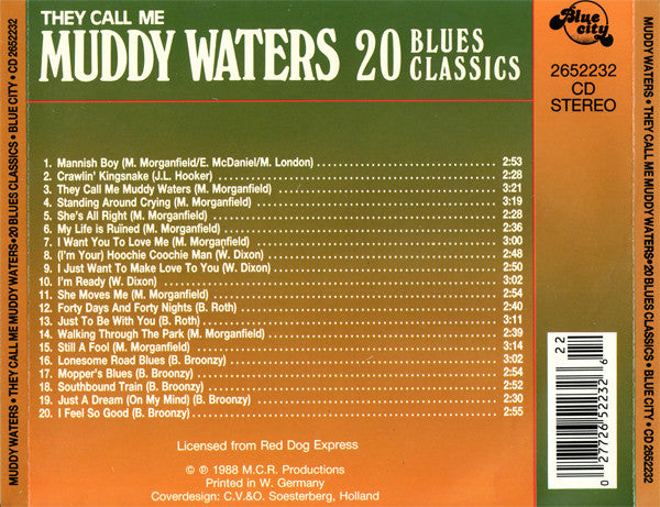 R-1602309-1337518184-3889.jpg Muddy Waters - They Call Me Muddy Waters (20 Blues Classics) (CD) - Afbeelding 2