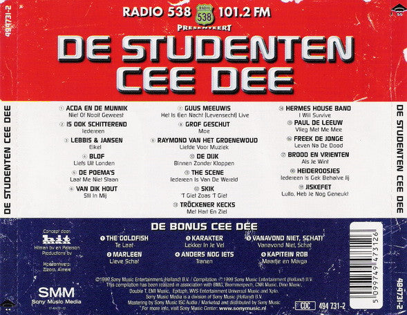 R-1784790-1243791758.jpg Various - De Studenten Cee Dee (CD) - Afbeelding 2