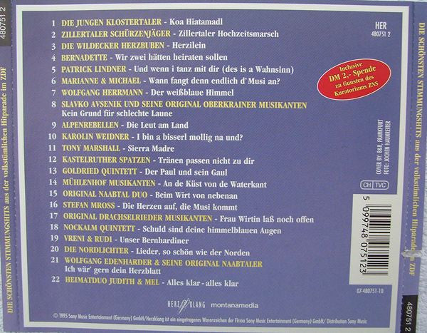 R-1910598-1251860460.jpg Various - Die Schönsten Stimmungshits Aus Der Volkstümlichen Hitparade Im ZDF (CD) - Afbeelding 2