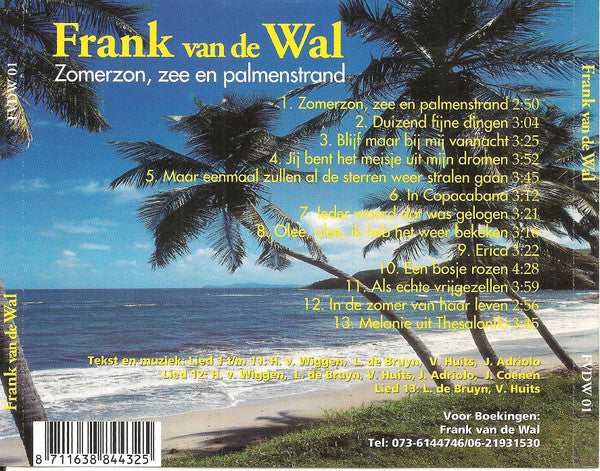 R-29278630-1703269923-3028.jpg Frank Van De Wal - Zomerzon, Zee En Palmenstrand (CD) - Afbeelding 2