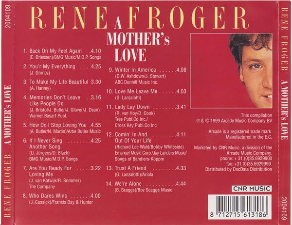 R-3473311-1331761324.jpg René Froger - A Mother's Love (CD) - Afbeelding 2