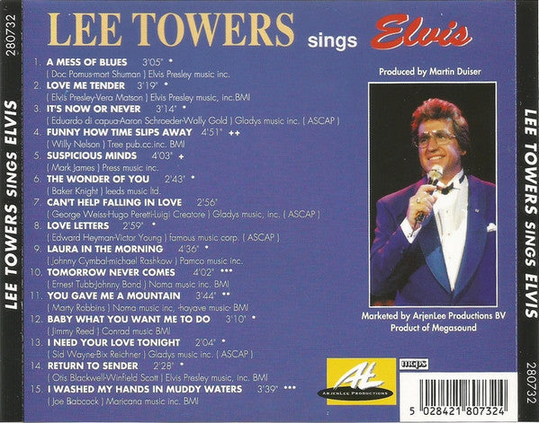R-4413452-1422782414-1228.jpg Lee Towers - Lee Towers Sings Elvis (CD) - Afbeelding 2