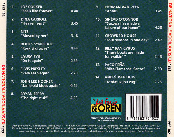 R-525367-1568489079-2929.jpg Various - De Nationale Voorjaars CD 1993 (CD) - Afbeelding 2