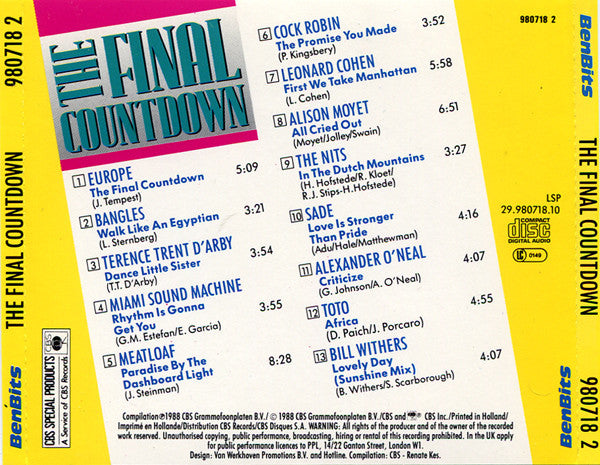 R-5266491-1389196350-2335.jpg Various - The Final Countdown (CD) - Afbeelding 2