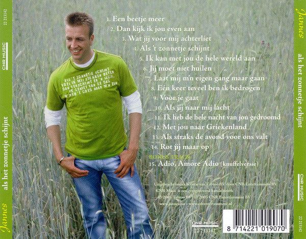 R-6508063-1588977451-3887.jpg Jannes - Als Het Zonnetje Schijnt (CD) - Afbeelding 2