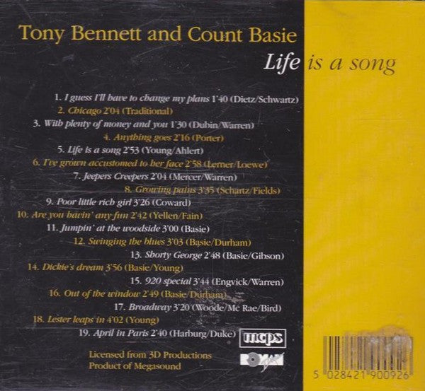 R-6526963-1421328019-4386.jpg Tony Bennett And Count Basie - Life Is A Song (CD) - Afbeelding 2