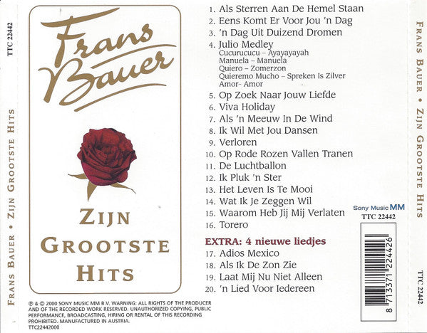 R-677583-1712320544-4739.jpg Frans Bauer - Zijn Grootste Hits (CD) - Afbeelding 2
