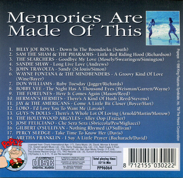 R-7200589-1606691983-2753.jpg Various - Memories Are Made Of This (CD) - Afbeelding 2