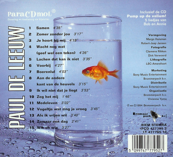 R-742764-1154191800.jpg Paul de Leeuw / Bob De Rooy En Annie De Rooy - ParaCDmol / Pump Up De Valium! (CD) - Afbeelding 2