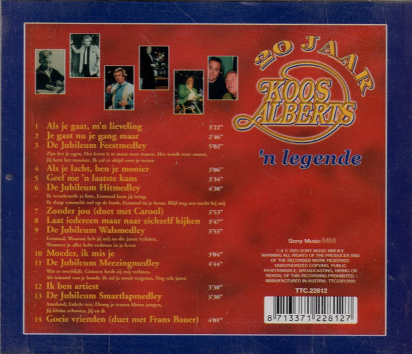 R-7642951-1445781471-2613.jpg Koos Alberts - 20 Jaar Koos Alberts 'n Legende (CD) - Afbeelding 2